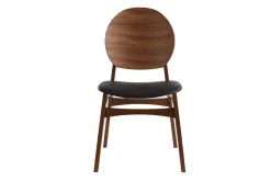 Chaises noires et bois foncé (lot de 2) ELTON