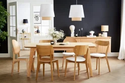 Chaises noires et bois foncé (lot de 2) ELTON