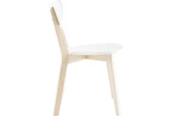 Chaises scandinaves blanc et bois clair (lot de 2) LEENA