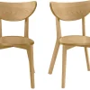 Chaises scandinaves bois clair (lot de 2) LEENA