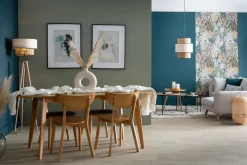 Chaises scandinaves bois clair (lot de 2) LEENA
