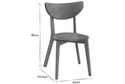 Chaises scandinaves bois clair (lot de 2) LEENA