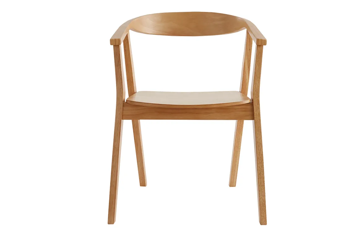 Chaises scandinaves en bois clair (lot de 2) BAHIA