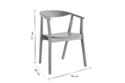 Chaises scandinaves en bois clair (lot de 2) BAHIA
