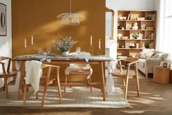 Chaises scandinaves en bois clair (lot de 2) BAHIA