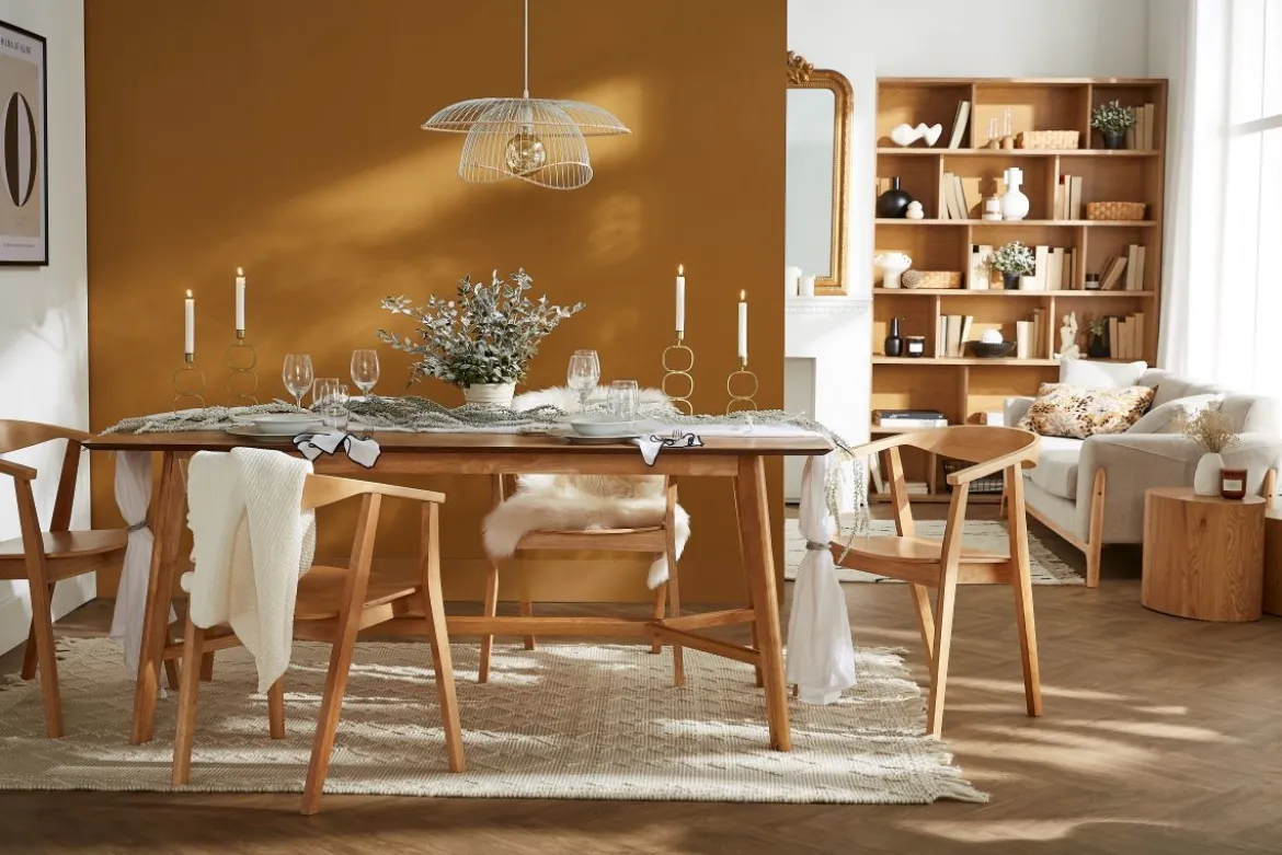 Chaises scandinaves en bois clair (lot de 2) BAHIA