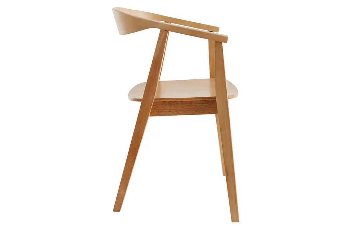 Chaises scandinaves en bois clair (lot de 2) BAHIA