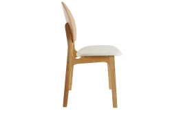 Chaises scandinaves en bois clair et blanc (lot de 2) ELTON