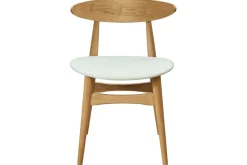Chaises scandinaves en bois clair et blanc (lot de 2) WALFORD