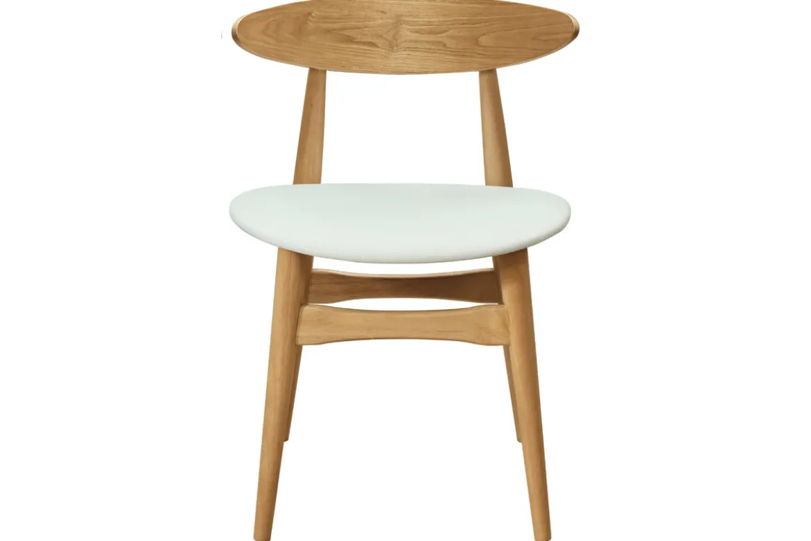 Chaises scandinaves en bois clair et blanc (lot de 2) WALFORD