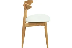 Chaises scandinaves en bois clair et blanc (lot de 2) WALFORD