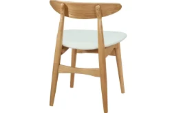 Chaises scandinaves en bois clair et blanc (lot de 2) WALFORD