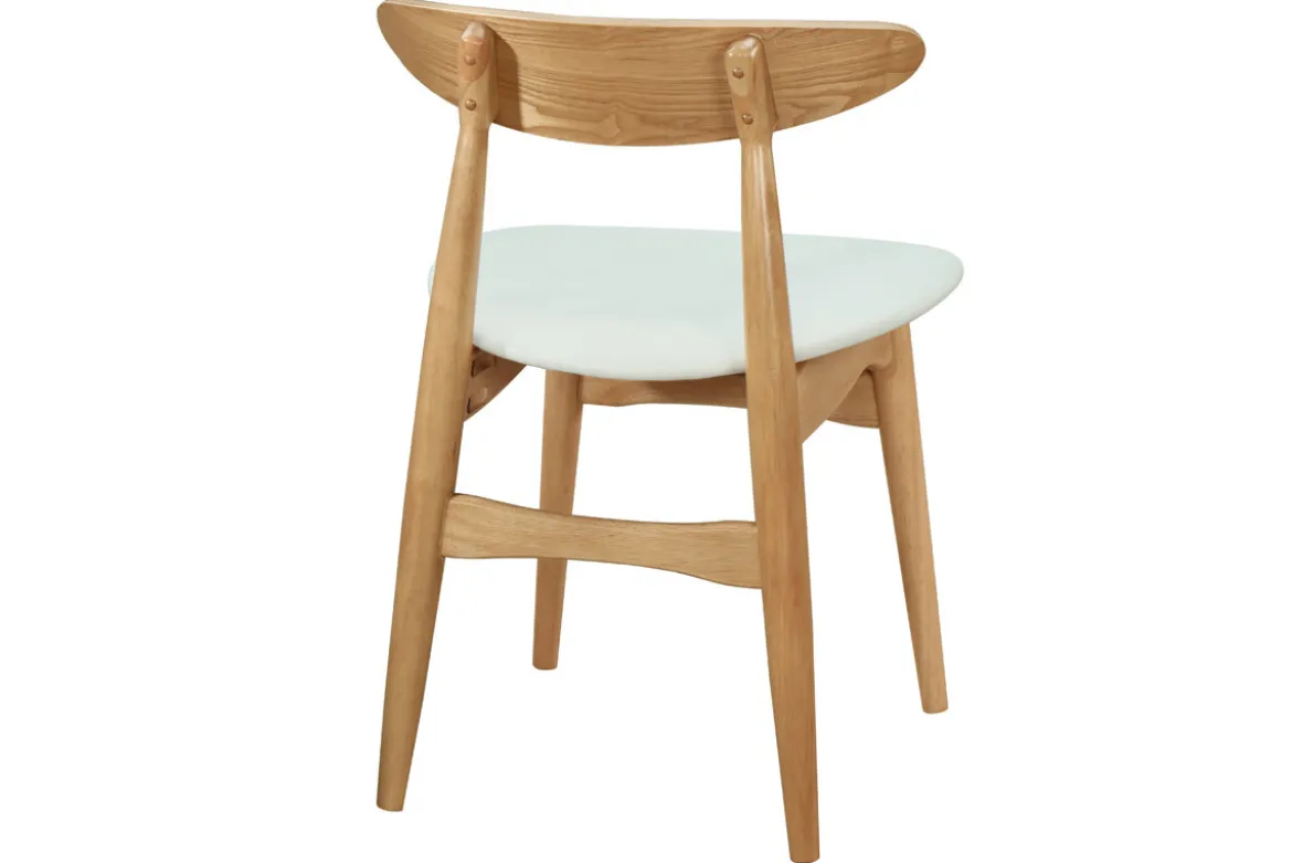 Chaises scandinaves en bois clair et blanc (lot de 2) WALFORD