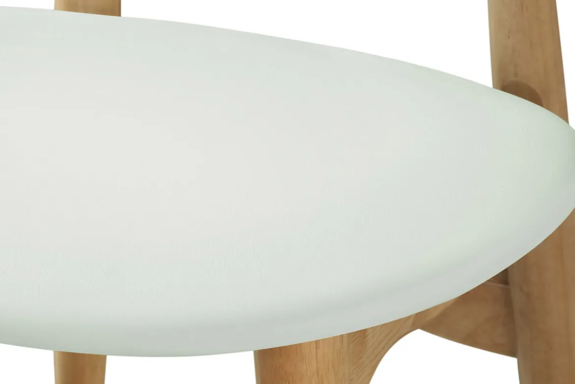 Chaises scandinaves en bois clair et blanc (lot de 2) WALFORD