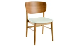 Chaises scandinaves en bois clair et blanc (lot de 2) SHELDON