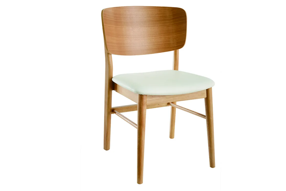 Chaises scandinaves en bois clair et blanc (lot de 2) SHELDON