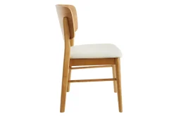 Chaises scandinaves en bois clair et blanc (lot de 2) SHELDON