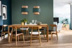 Chaises scandinaves en bois clair et noir (lot de 2) WALFORD
