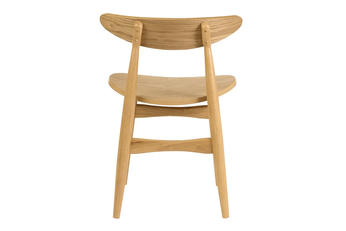 Chaises scandinaves en bois clair frêne (lot de 2) WALFORD