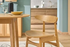 Chaises scandinaves en bois clair frêne (lot de 2) WALFORD