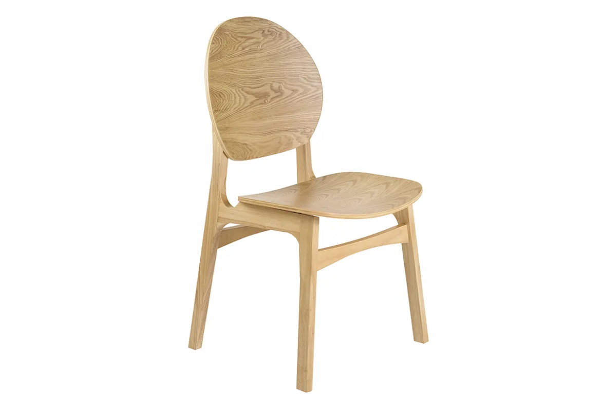 Chaises scandinaves en bois clair (lot de 2) ELTON