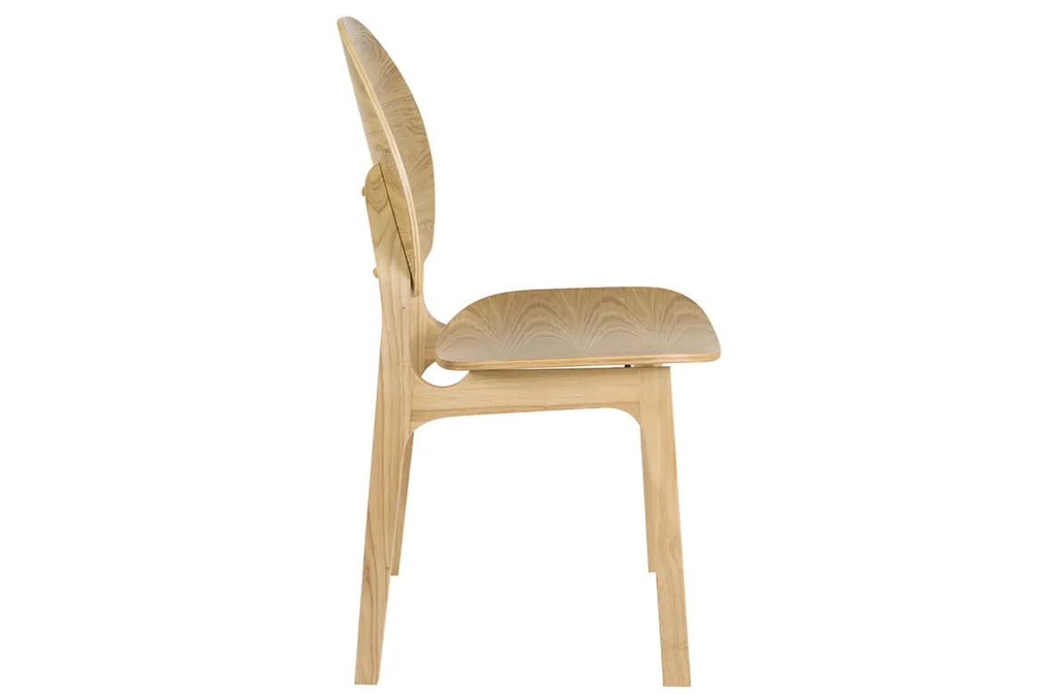 Chaises scandinaves en bois clair (lot de 2) ELTON