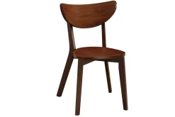 Chaises scandinaves en bois foncé noyer (lot de 2) LEENA