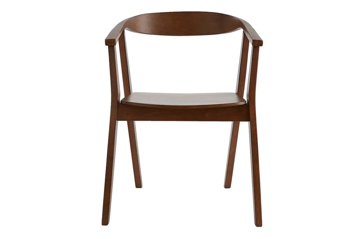 Chaises scandinaves en bois foncé (lot de 2) BAHIA