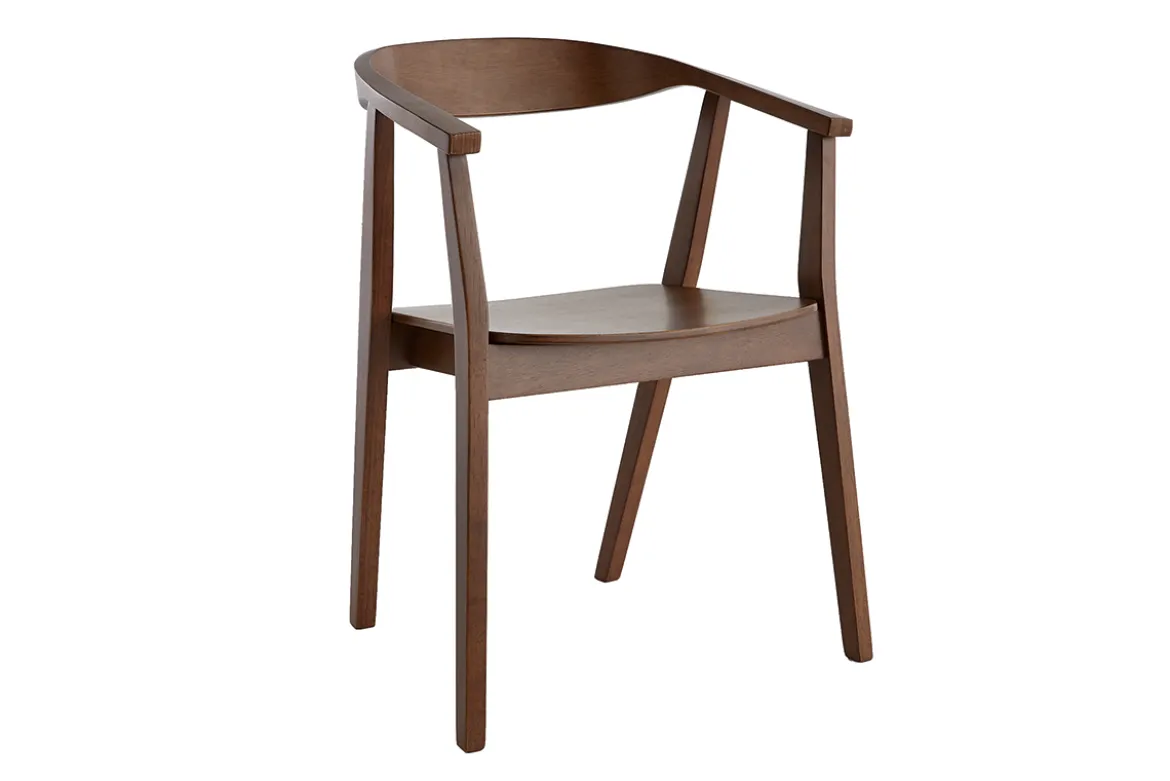 Chaises scandinaves en bois foncé (lot de 2) BAHIA
