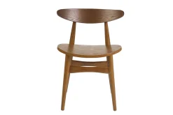 Chaises scandinaves en bois foncé frêne (lot de 2) WALFORD