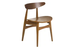 Chaises scandinaves en bois foncé frêne (lot de 2) WALFORD