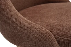 Chaises scandinaves en tissu chenille terre brûlée et bois clair (lot de 2) HASTA