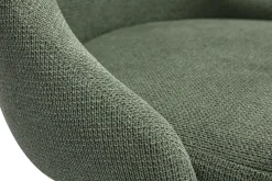 Chaises scandinaves en tissu chenille vert kaki et bois clair (lot de 2) HASTA