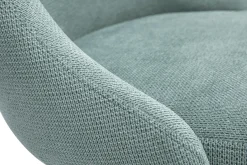 Chaises scandinaves en tissu chenille vert céladon et bois clair (lot de 2) HASTA