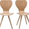 Chaises vintage en bois clair (lot de 2) NORDECO