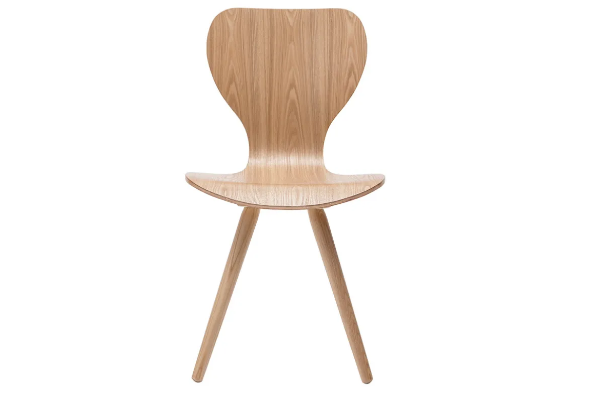 Chaises vintage en bois clair (lot de 2) NORDECO