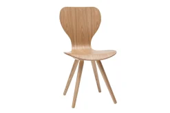 Chaises vintage en bois clair (lot de 2) NORDECO