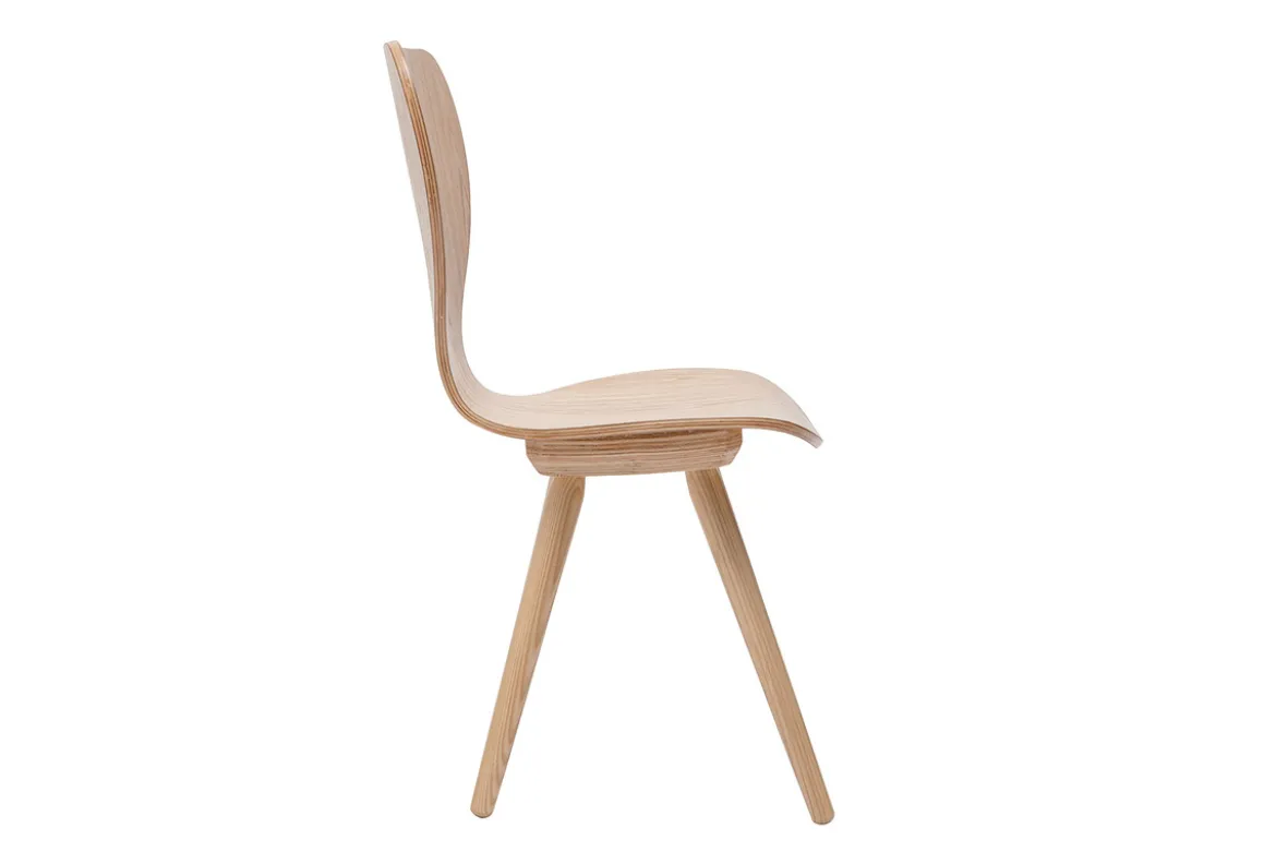 Chaises vintage en bois clair (lot de 2) NORDECO