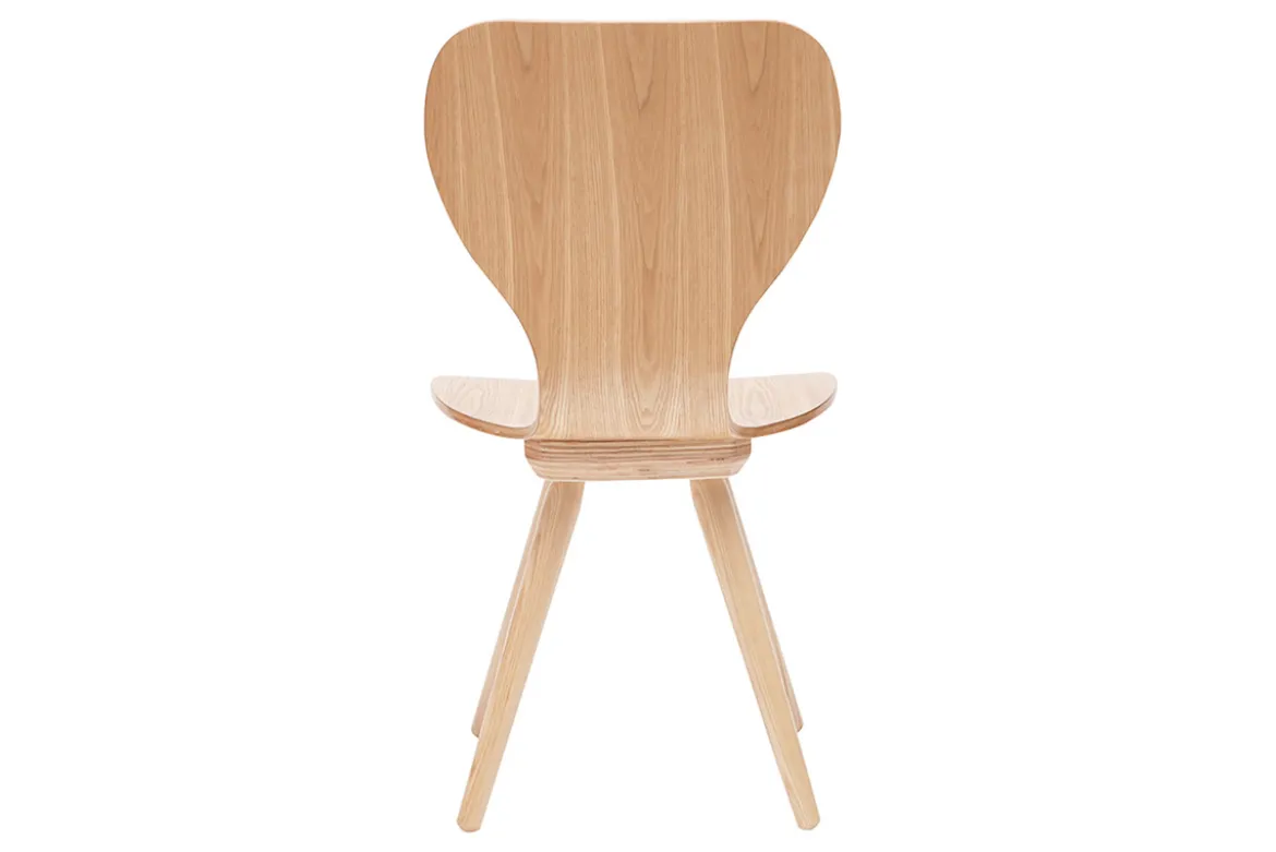 Chaises vintage en bois clair (lot de 2) NORDECO