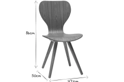 Chaises vintage en bois clair (lot de 2) NORDECO