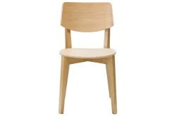 Chaises vintage en bois clair chêne (lot de 2) AVEA