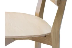 Chaises vintage en bois clair chêne (lot de 2) AVEA