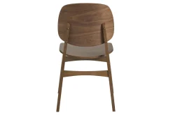 Chaises vintage en bois foncé noyer (lot de 2) SOQUETTE