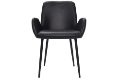 Chaises vintage noires (lot de 2) TIKA