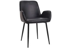 Chaises vintage noires (lot de 2) TIKA