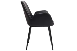 Chaises vintage noires (lot de 2) TIKA