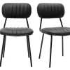 Chaises vintages noires (lot de 2) GALWAY