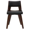 Chaise vintage noir et bois foncé GARBO