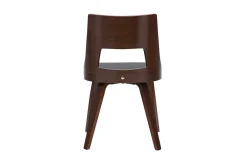 Chaise vintage noir et bois foncé GARBO