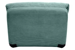 Chauffeuse 1 place convertible en tissu velours côtelé vert céladon SPENCER